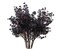 JAKY-Global Babys Breath Fabric Cloth Artificial Flowers 6 Bundle European Fake Silk Plants Decor Wedding Party Decoration Bouquets Real Touch DIY Home Garden (Black-6pcs)